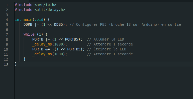 Optimized Arduino (Mega2560) Blink